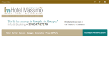 Tablet Screenshot of hotelmassimo.com